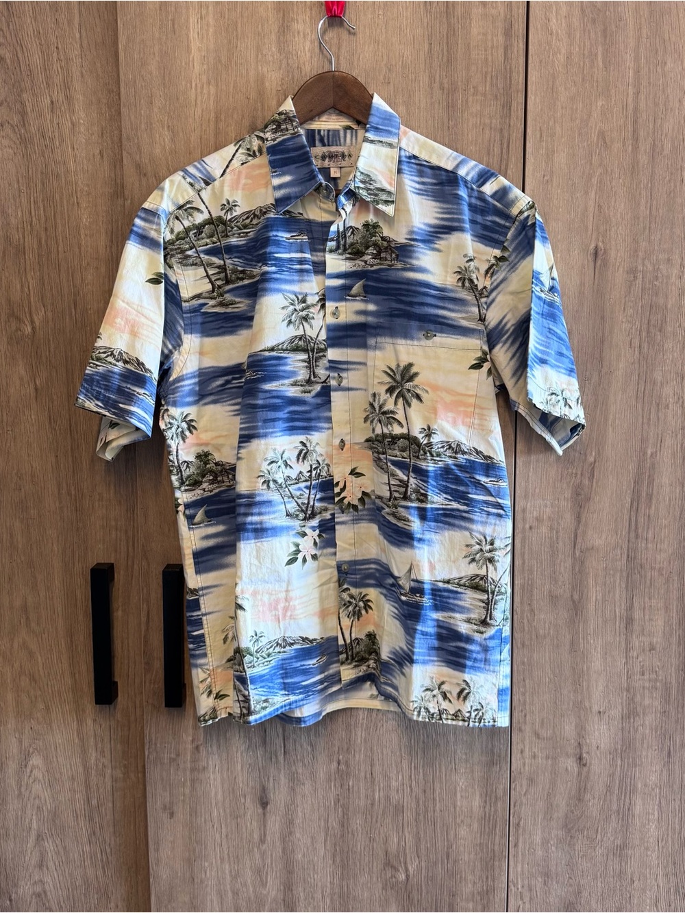 80s Campia Moda Hawaiian Tropical Print Camp Button Down Shirt M Boxy Men’s M